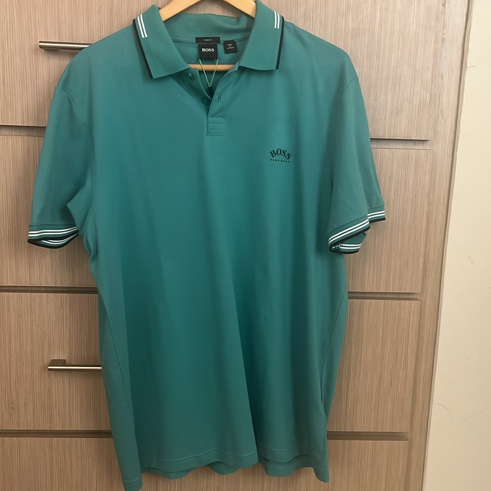Hugo Boss Green Polo Shirt